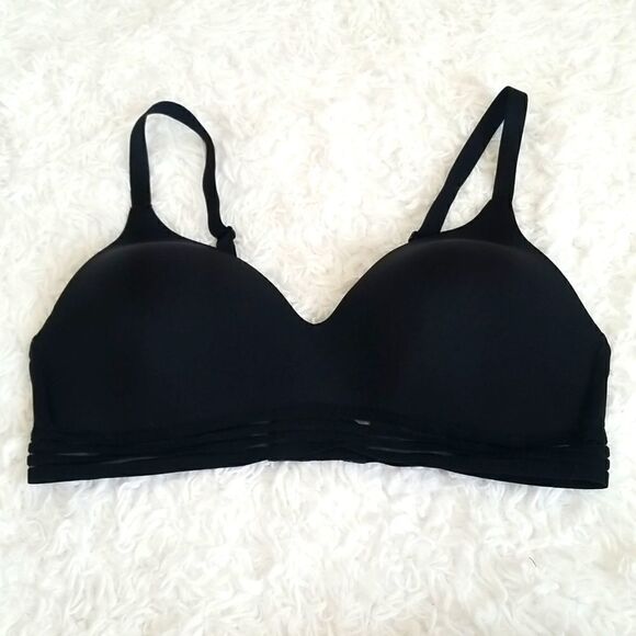 Ambrielle Black Bra Sz Large - Picture 2 of 7